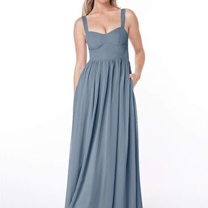 Elegant Navy Blue Maxi Dress from Azazie